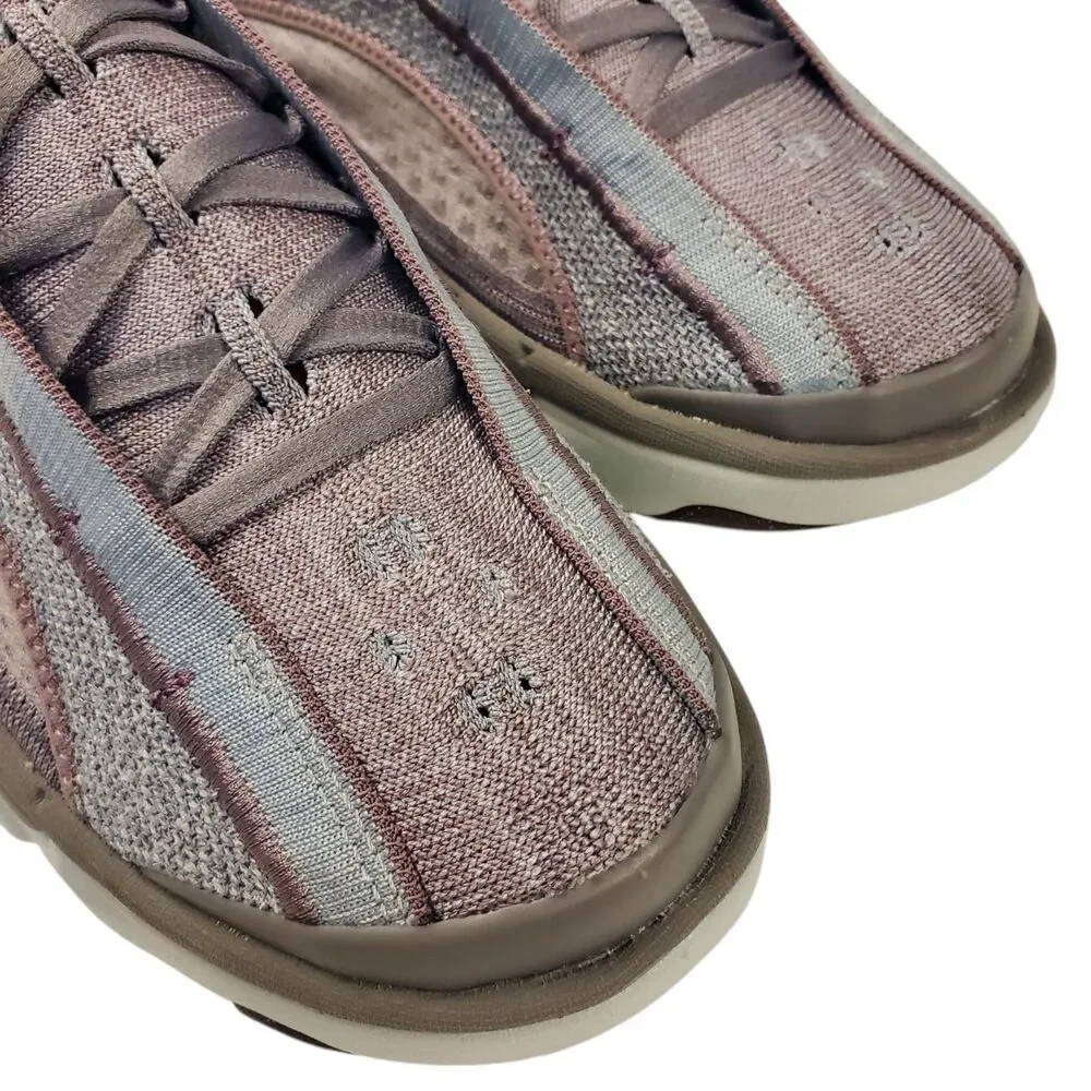 NIKE Shoes FLYKNIT BLOOM Womens Size 9 Taupe Grey Running Sneaker FD2149-200